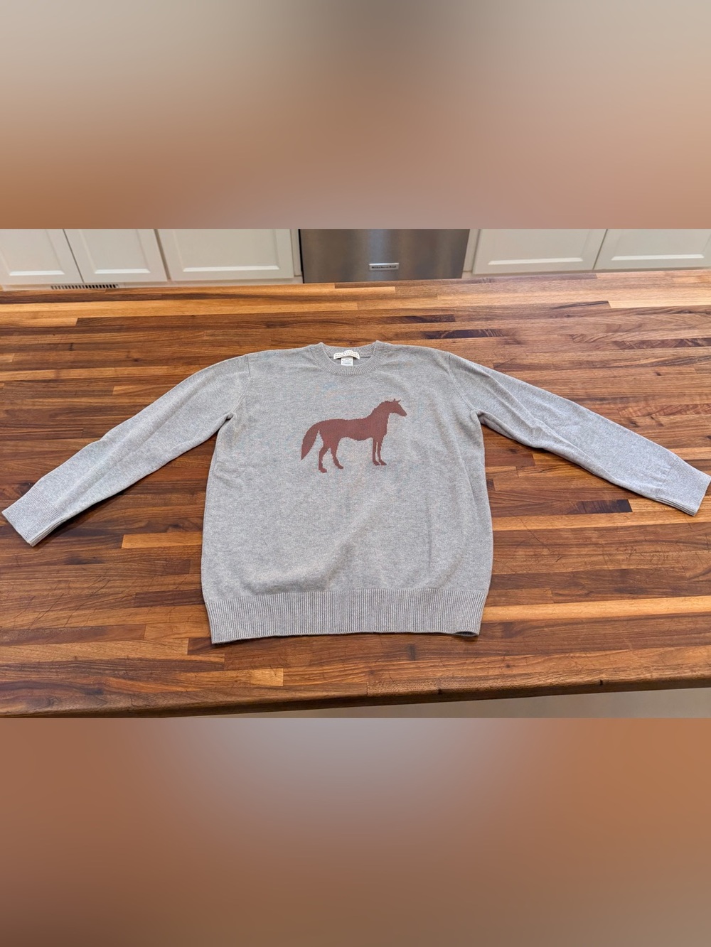 Beaufort Bonnet Isaac Intarsia Horse Sweater - Grantley Gray - 7 - Picture 2 of 6